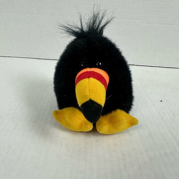 Swibco Tiki The Toucan Vintage Puffkins 1994 Bean Bag Plush Stuffed Animal Bird - Picture 10 of 10